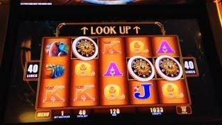 WMS' Montezuma Slot Machine, Bonus Win With Retriggers