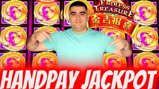 HANDPAY JACKPOT On High Limit Endless Treasures Slot ! Las Vegas Casino Jackpot