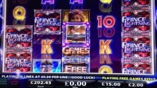 The Prince of Lightning Slot bonus spins feature by IGT