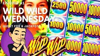 ⋆ Slots ⋆WILD WILD WEDNESDAY!⋆ Slots ⋆ QUEST FOR A JACKPOT [EP 41] ⋆ Slots ⋆ WILD WILD PEARL Slot Machine (Aristocrat)