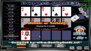 Bonus Poker 3 Hand Video Poker