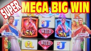 Romulus and Remus SUPER MEGA BIG WIN Slot Machine AWESOME BONUS