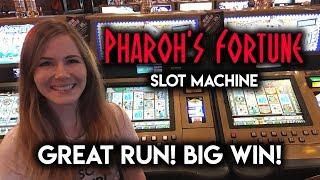 AWESOME Run of BONUSES on Pharaoh's Fortune Sot Machine!