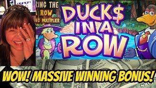 MASSIVE WINNING BONUS! DUCKS (MONEY) IN A ROW