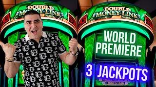 I Hit 3 JACKPOTS On NEW Double Money Link Slot Machine At GRATON Casino