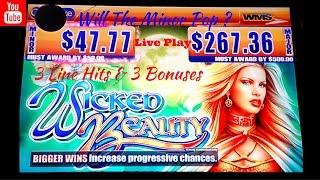 ( First Attempt ) WMS - WIcked Beauty : Live Play , 3 Line Hits & 3 Bonuses