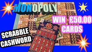 WIN £50.00 Scratchcards..MONOPOLY..Cash Bolt..and more.. mmmmmmMMM..says ★ Slots ★