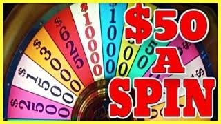 $50/Spin HIGH LIMIT Wheel of Fortune + MORE! • SPINNING & WINNING  • Slot Machine Pokies