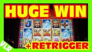 LUCKY 88 -- HUGE WIN + RETRIGGER -- Slot Machine Bonus