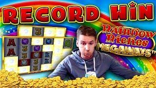 MUST SEE!!! RECORD WIN on Rainbow Riches Megaways Slot - £10 Bet!