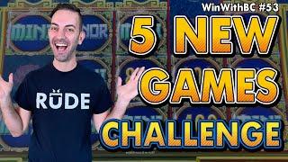 ⋆ Slots ⋆ 5 NEW Slot machines I've NEVER Played Before CHALLENGE!