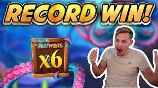 RECORD WIN!! Release the Kraken BIG WIN - Huge win on Casinodaddys Stream