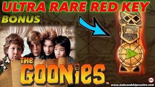 THE GOONIES SLOT • Inc RED KEY !! • • Online Casino BONUS WINS !!
