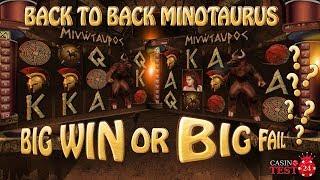 RARE BACK TO BACK MINOTAURUS BONUS ON REEL 4 - BIG WIN OR BIG FAIL???
