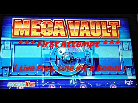 ( First Attempt )  Igt - Mega Vault : Live Play , Line Hit and Bonus