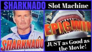 SHARKNADO Slot Machine is Here! •MOVIE MONDAYS• Live Play Slots N' Pokies at Cosmopolitan, Las Vegas