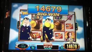 Airplane Slot Machine Bonus - Line Hit - Hand Pay!