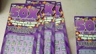 Day Five - Playing Five $20 Tickets! Illinois Lottery Ticket - 50X the Cash