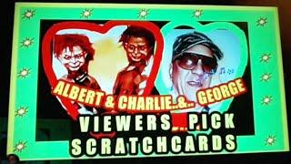 SCRATCHCARDS...VIEWERS TO CHOOSE....WITH ALBERT AND CHARLIE