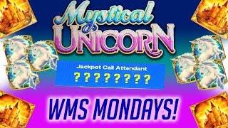 • JACKPOT + MORE •MAX BET WMS Mondays! Mystical Unicorn S1E4! Slot Machine Bonuses!