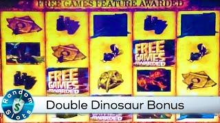 Double Dinosaur Slot Machine Bonus