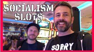 WINNER IS THE LOSER! PLAYING SLOTS WITH FRIENDS AND TAKING THEIR MONEY!