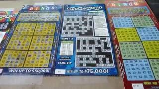 Scratching Every Scratch Off Lottery Ticket from my local store | $5 Crossword & Bingo