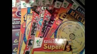 Scratchcard...Instant Gems and Super 7's..& Look at the Millionaire Cards We Will Do Next?