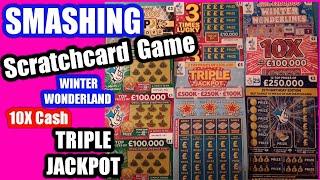 •Scratchcards•.Winter Wonderland•..VIP.•.Triple Jackpot•£250,000 Blue.•️10X Cash•3 Times Lucky•
