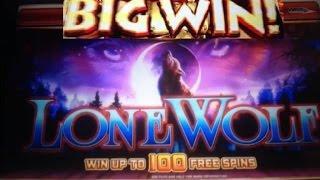 HUGE WIN! Awesome Reels Lone Wolf slot machine BIG WIN