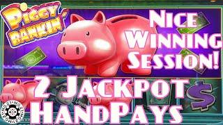 Lock It Link Piggy Bankin' (2) HANDPAY JACKPOTS ~ HIGH LIMIT $50 Bonus Rounds Slot Machine Casino
