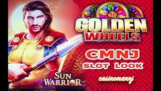 **NEW** - GOLDEN WHEELS - SUN WARRIOR - CMNJ Slot Look - Slot Machine Bonus