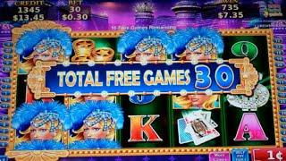 Sparkling Nightlife Slot Machine Bonus + Retrigger - 55 Free Spins with Replicating Reel, Big Win
