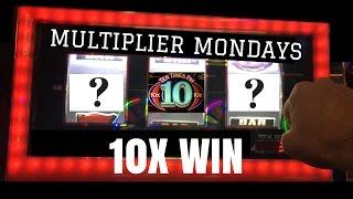 10 X WIN on Bonus Times • MULTIPLIER MONDAYS • Live Play Slots / Pokies in Las Vegas