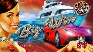 BIG WIN on Life of Riches Slot (Microgaming) - 6€ BET!