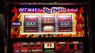 RED HOT 7's Re-Spin •Live Play• Slot Machine Pokie at Cosmopolitan, Las Vegas