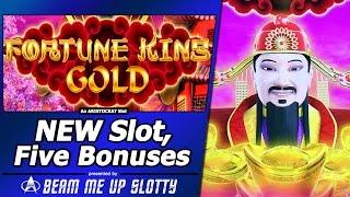 Fortune King Gold Slot - First Attempt, Live Play and 5 Free Spins Bonuses in New Aristocrat game