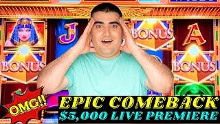$5,000 High Limit Slot Play With HANDPAY JACKPOT & EPIC COME BACK - Fantastic Session | New Slots