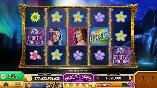 SPIRIT OF THE UNICORN Video Slot Casino Game with a FREE SPIN BONUS