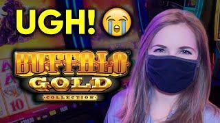 I Really Wanted To Get The BONUS! So I Kept Playing! Buffalo Gold Slot Machine!