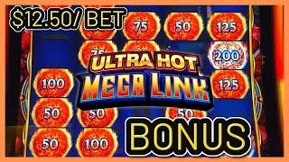 HIGH LIMIT Ultra Hot Mega Link INDIA ⋆ Slots ⋆$12.50 Bonus Round Slot Machine Casino