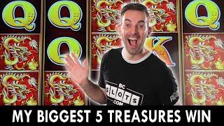 ⋆ Slots ⋆ My BIGGEST WIN EVER on 5 Treasures Slot Machine
