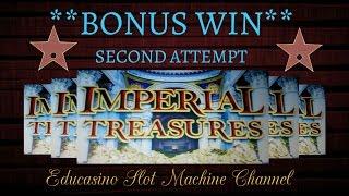 • 2 ATTEMPT • IMPERIAL TREASURES • FREE SPINS • BY BALLY TECNOLOGIES