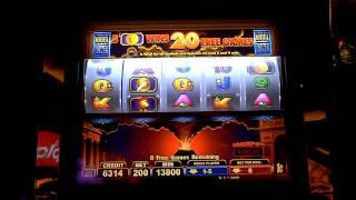 Pompeii Progressive slot machine bonus win at Parx Casino