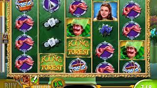 WIZARD OF OZ: KING OF THE FOREST Video Slot Casino Game with a "MEGA WIN" FREE SPIN BONUS
