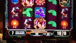 WMS Sun Warrior slot machine - Free bonus games winner