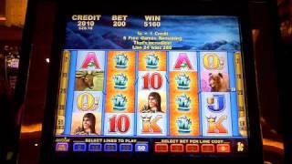 Slot machine bonus win on Mammoth by Aristocrat at Parx