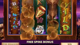 SUPER STAMPEDE Video Slot Game with a BIG WHITE BUFFALO FREE SPIN BONUS