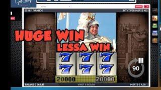 BIG WIN!!! IVANHOE Bonus round from LIVE STREAM (Casino Games) HUGE WIN