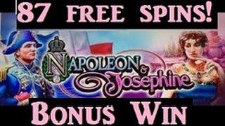 WMS G+ Deluxe Slot Naploeon and Josephine 87 Free Spins!  BIG WIN